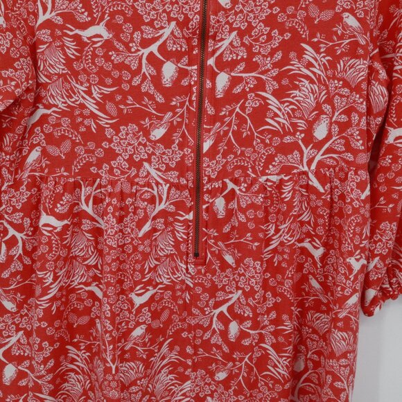 Old Navy Shift Dress Womens S Red Bloomcore Boho Preppy Classic Modern Feminine - Picture 11 of 16